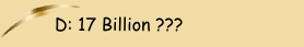 D: 17 Billion ???